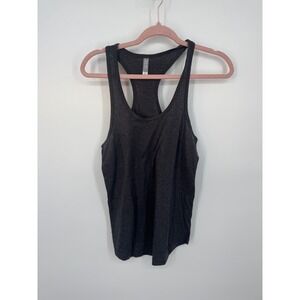 NWT Cotton Heritage Racerback Tank Top Women's Medium Dark Gray Lightweight